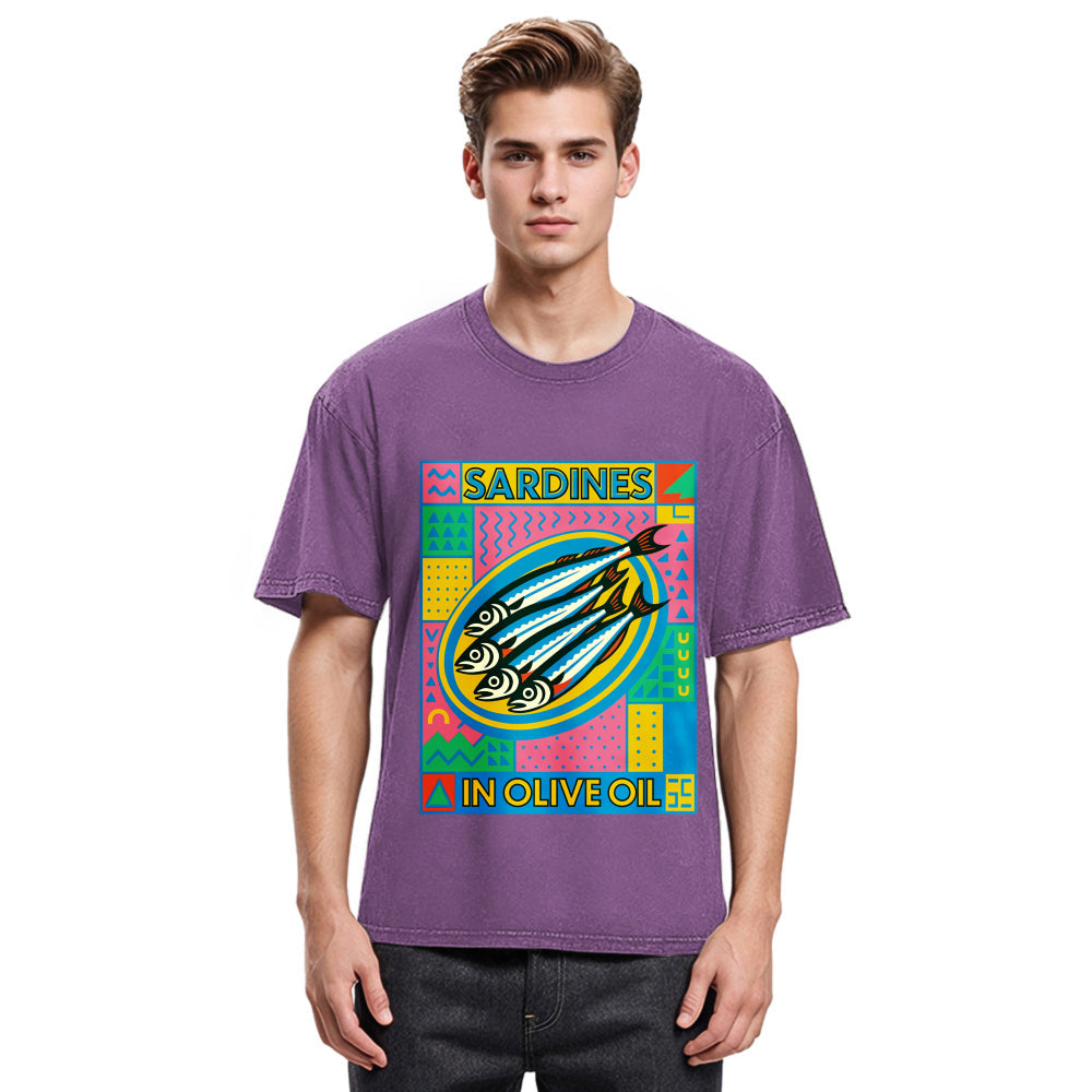 Tokyosol Fresh Sardines Washed T-Shirt