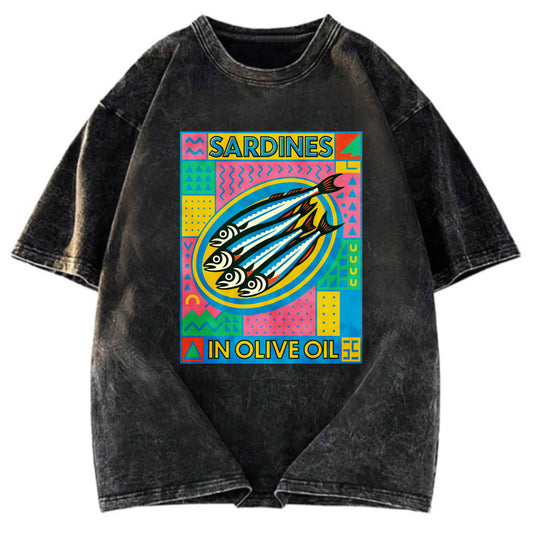 Tokyosol Fresh Sardines Washed T-Shirt