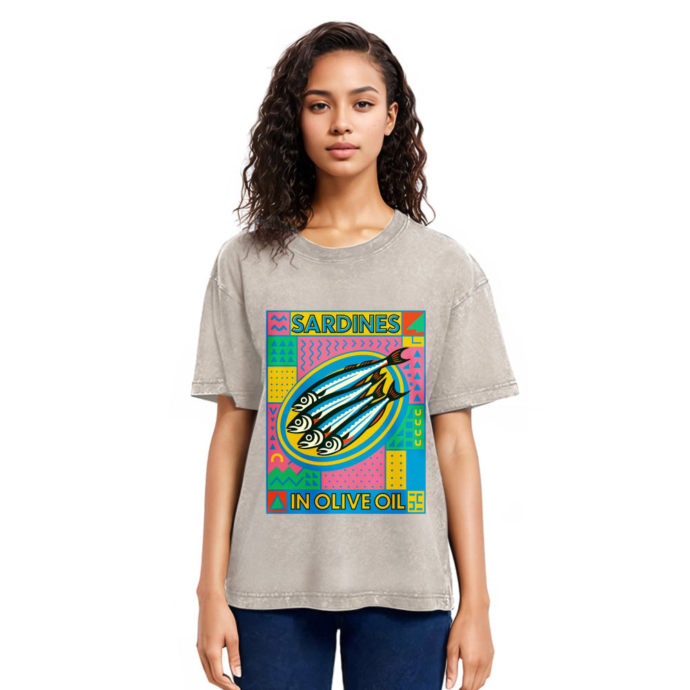 Tokyosol Fresh Sardines Washed T-Shirt
