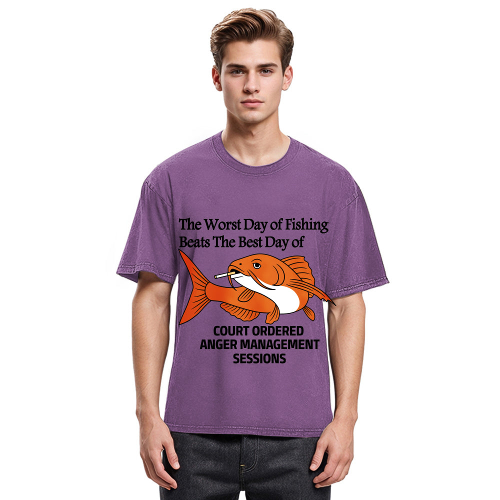 Tokyosol Funny Koi Joke Washed T-Shirt