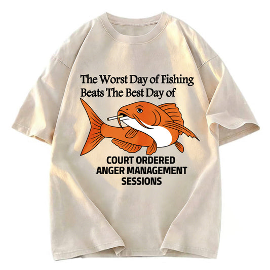Tokyosol Funny Koi Joke Washed T-Shirt