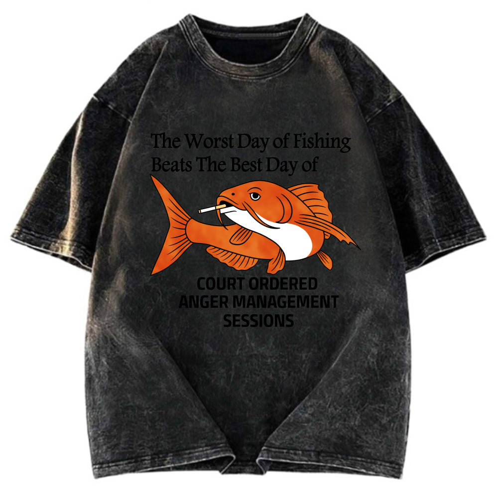 Tokyosol Funny Koi Joke Washed T-Shirt