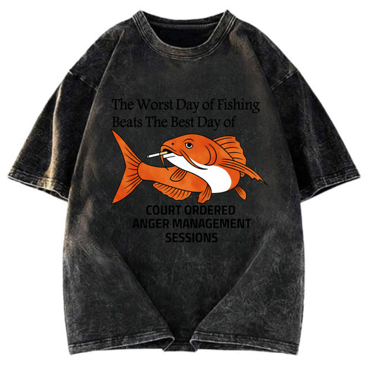 Tokyosol Funny Koi Joke Washed T-Shirt