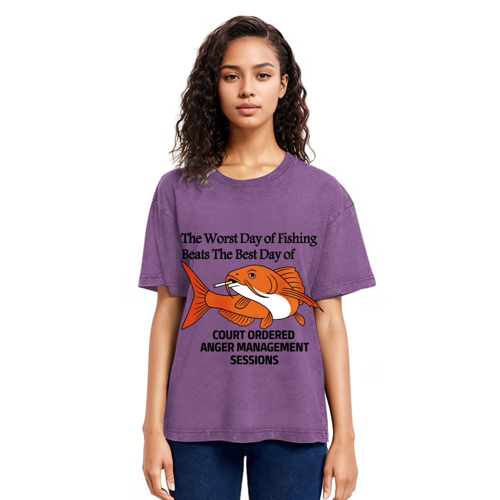Tokyosol Funny Koi Joke Washed T-Shirt