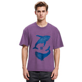 Tokyosol Japanese whale Washed T-Shirt