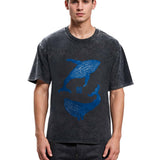 Tokyosol Japanese whale Washed T-Shirt