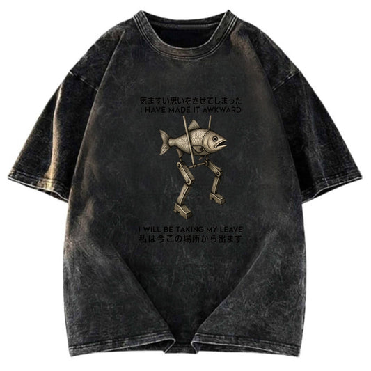 Tokyosol I Have Made It Awkward Washed T-Shirt