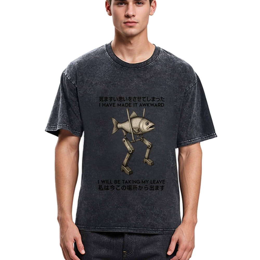 Tokyosol I Have Made It Awkward Washed T-Shirt