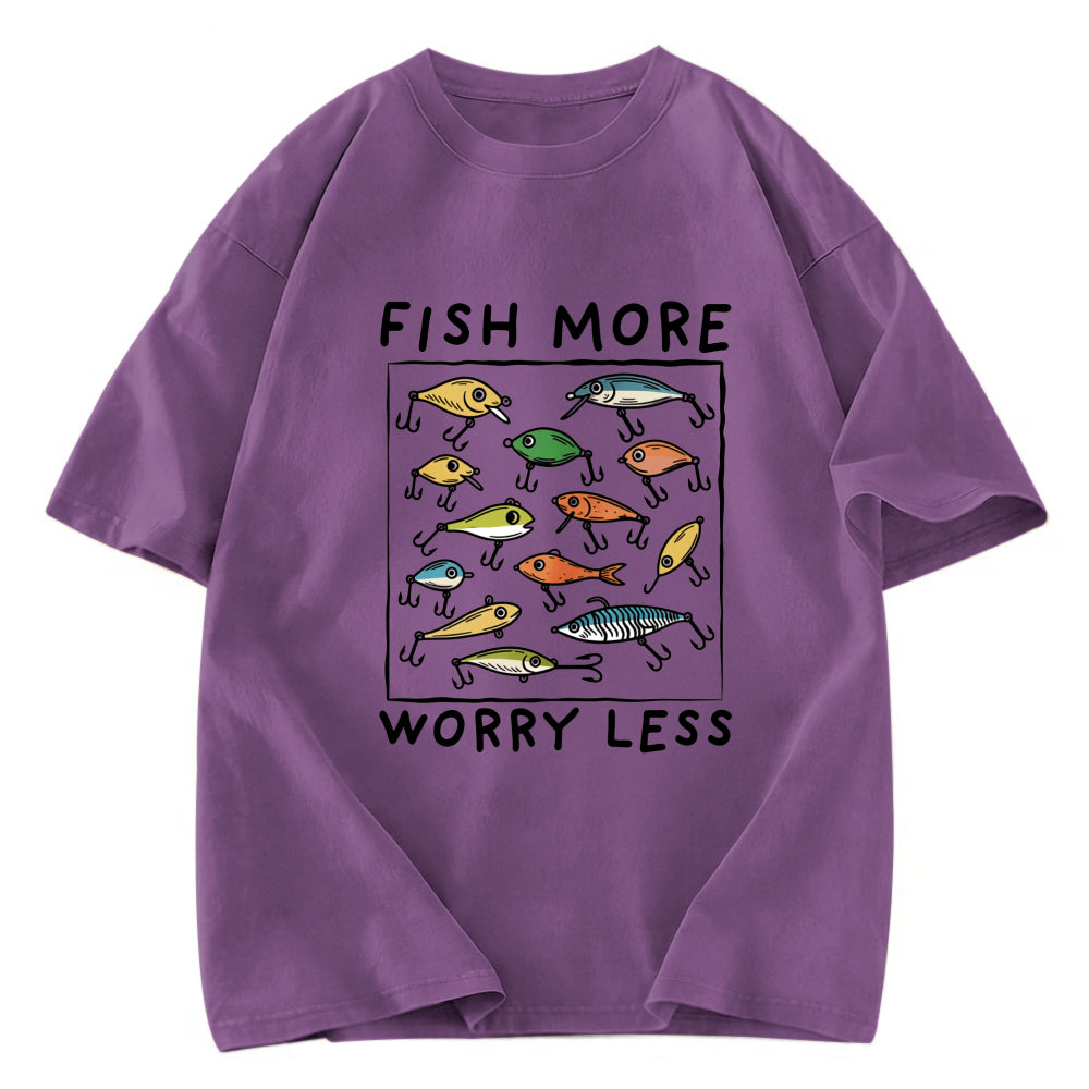 Tokyosol Funny Fish Hook Washed T-Shirt