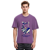 Tokyosol Ukiyoe Wave Whale Washed T-Shirt