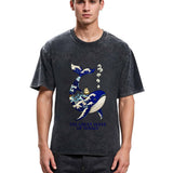 Tokyosol Ukiyoe Wave Whale Washed T-Shirt