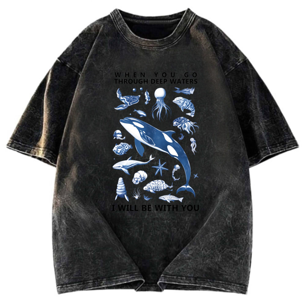 Tokyosol Deep Sea Creatures Washed T-Shirt