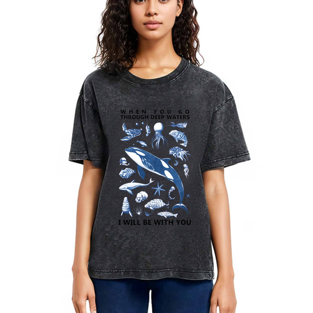 Tokyosol Deep Sea Creatures Washed T-Shirt