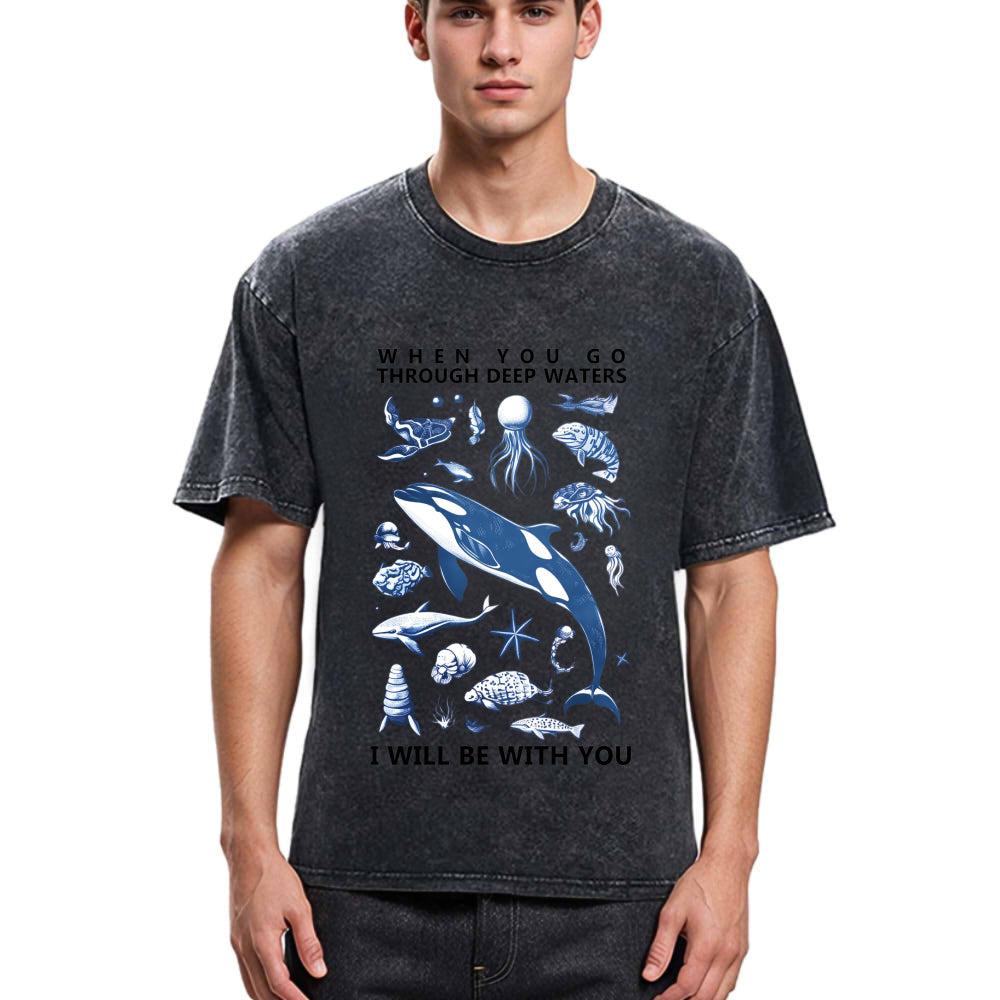 Tokyosol Deep Sea Creatures Washed T-Shirt