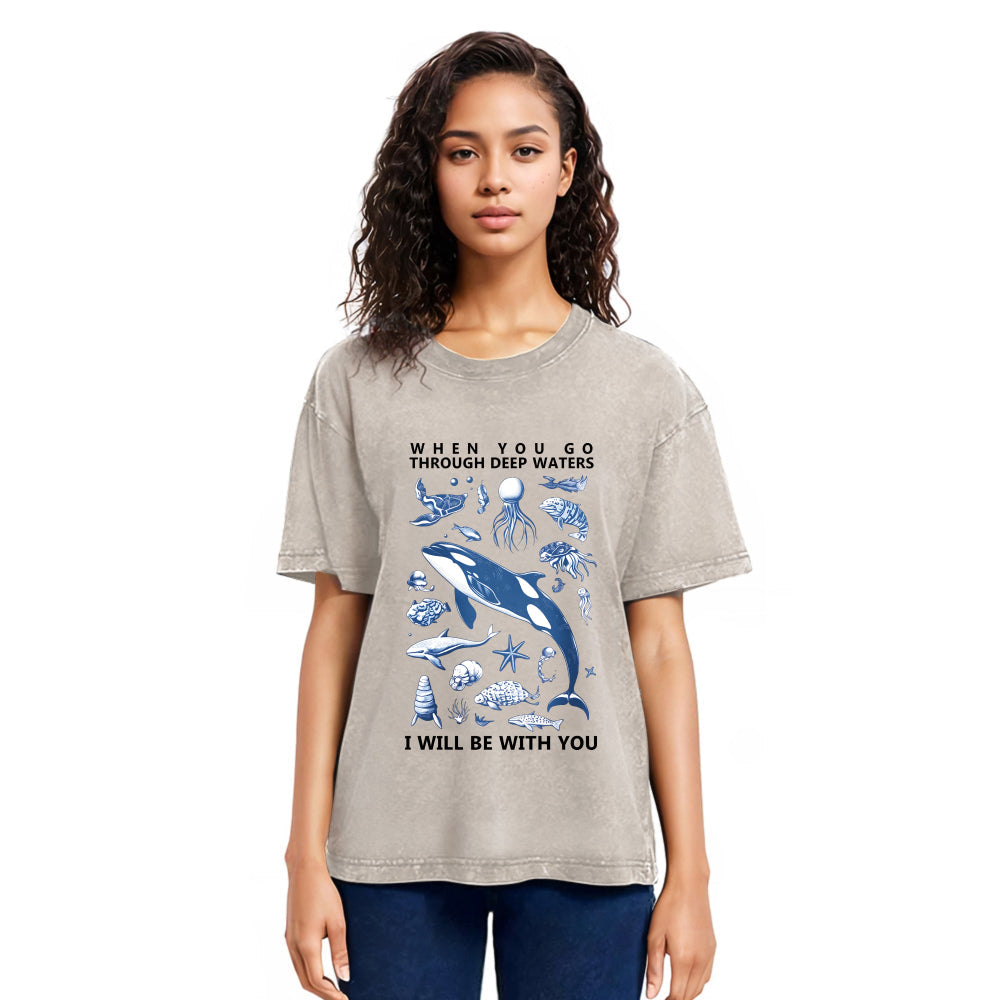Tokyosol Deep Sea Creatures Washed T-Shirt