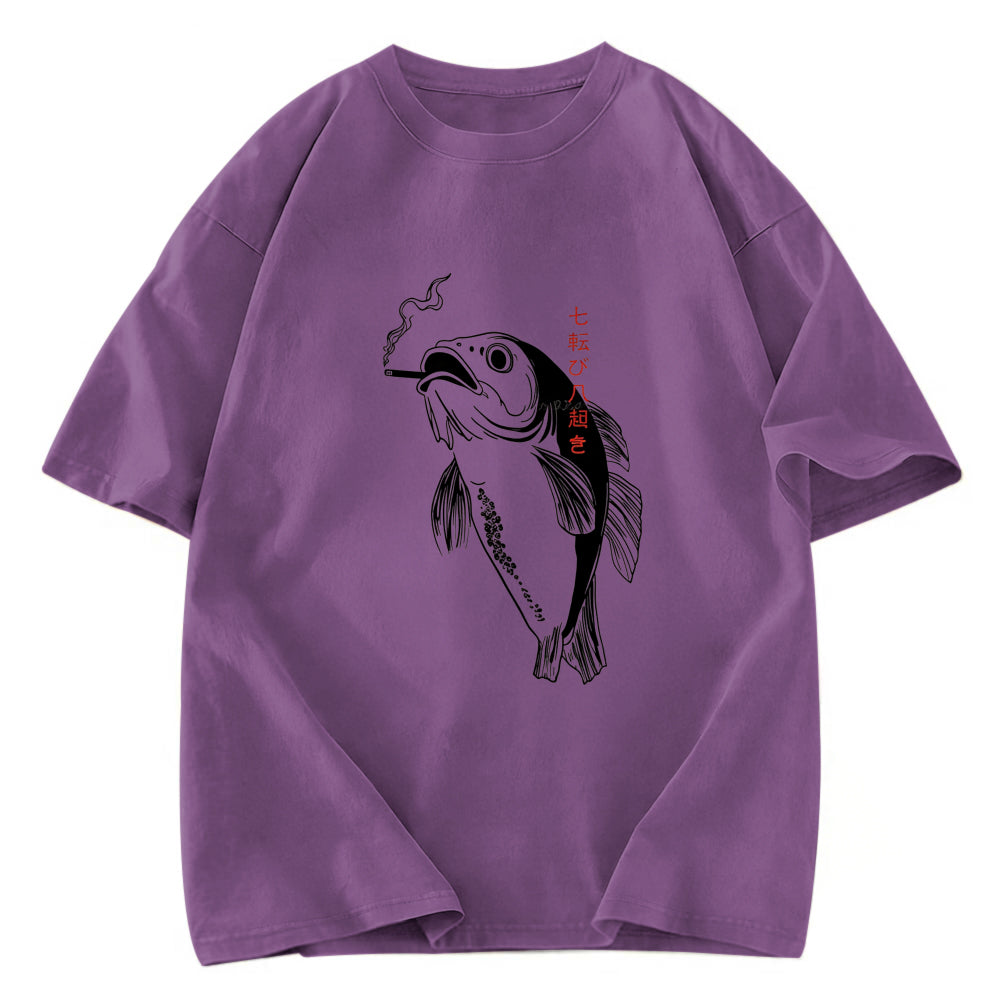 Tokyosol Smoked Fish Washed T-Shirt
