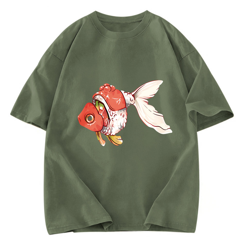 Tokyosol Goldfish Sushi Washed T-Shirt