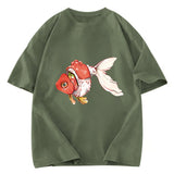 Tokyosol Goldfish Sushi Washed T-Shirt