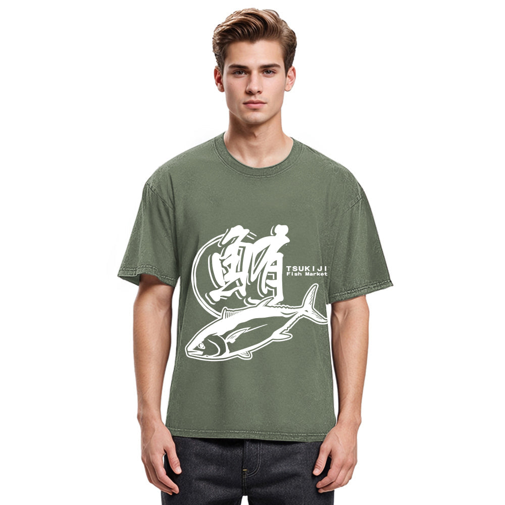 Tokyosol Tuna Market Washed T-Shirt