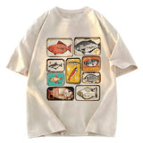 Tokyosol Vintage Canned Fish Washed T-Shirt