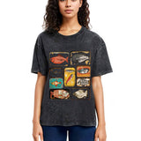 Tokyosol Vintage Canned Fish Washed T-Shirt