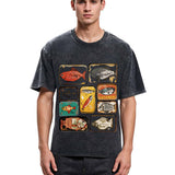 Tokyosol Vintage Canned Fish Washed T-Shirt