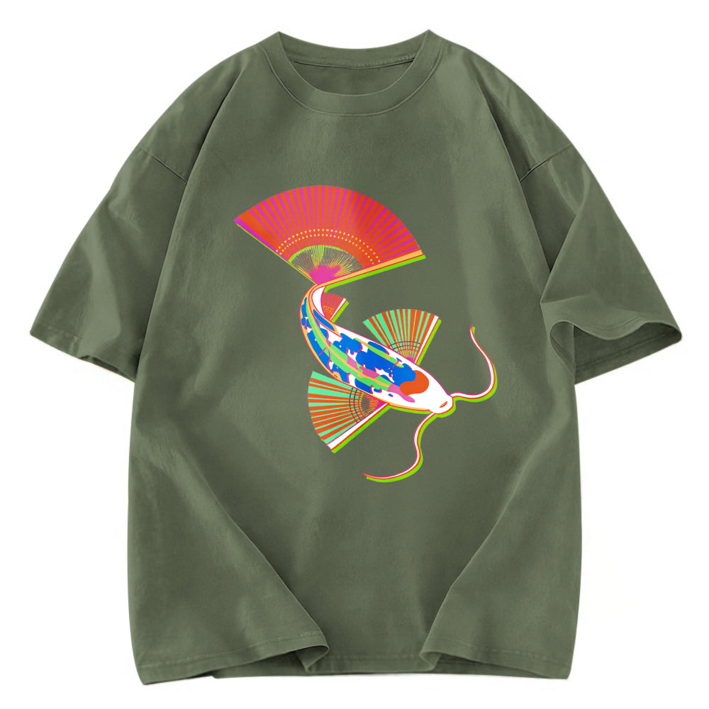 Tokyosol Japanese Traditional Fish Washed T-Shirt