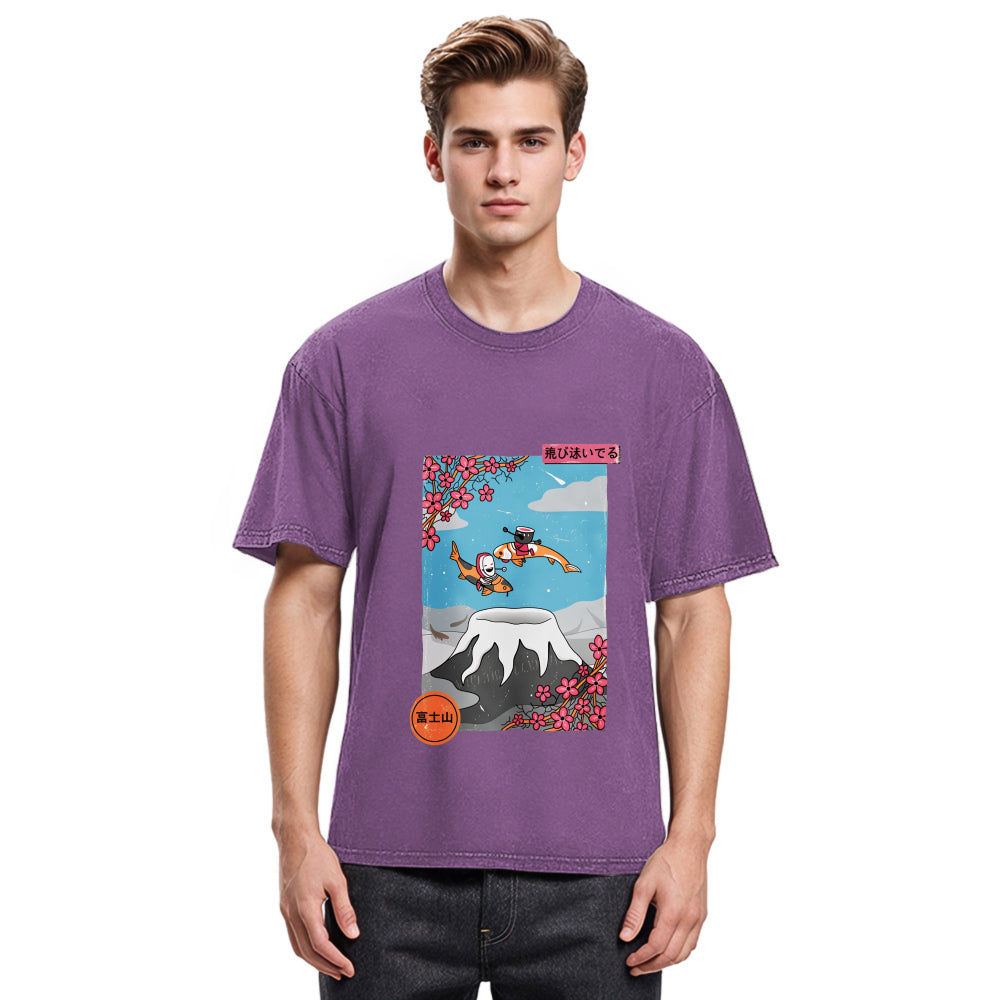 Tokyosol Mount Fuji Trip Washed T-Shirt