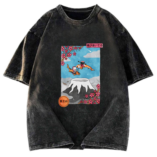 Tokyosol Mount Fuji Trip Washed T-Shirt