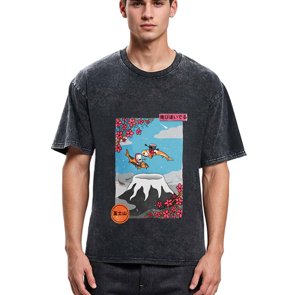Tokyosol Mount Fuji Trip Washed T-Shirt