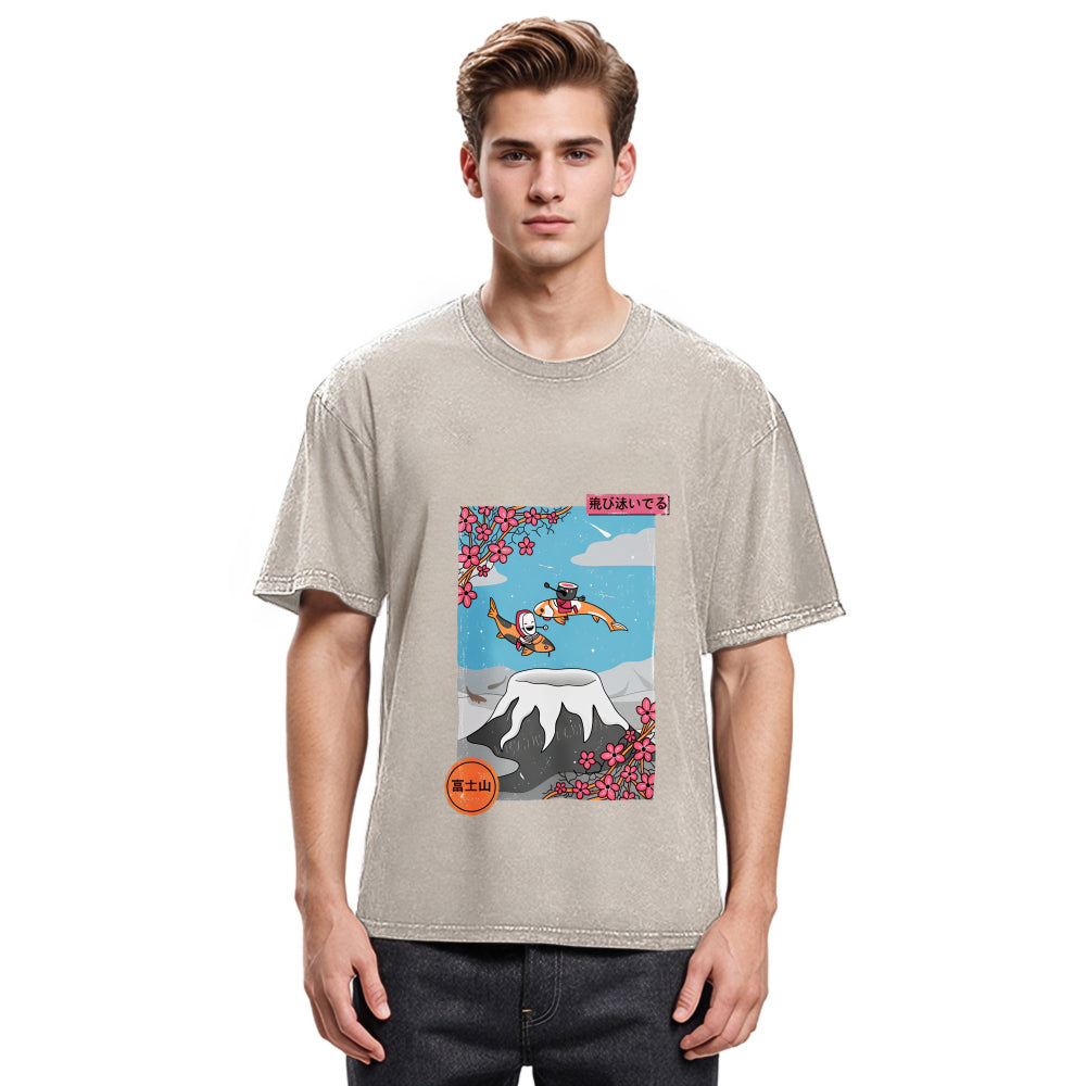 Tokyosol Mount Fuji Trip Washed T-Shirt