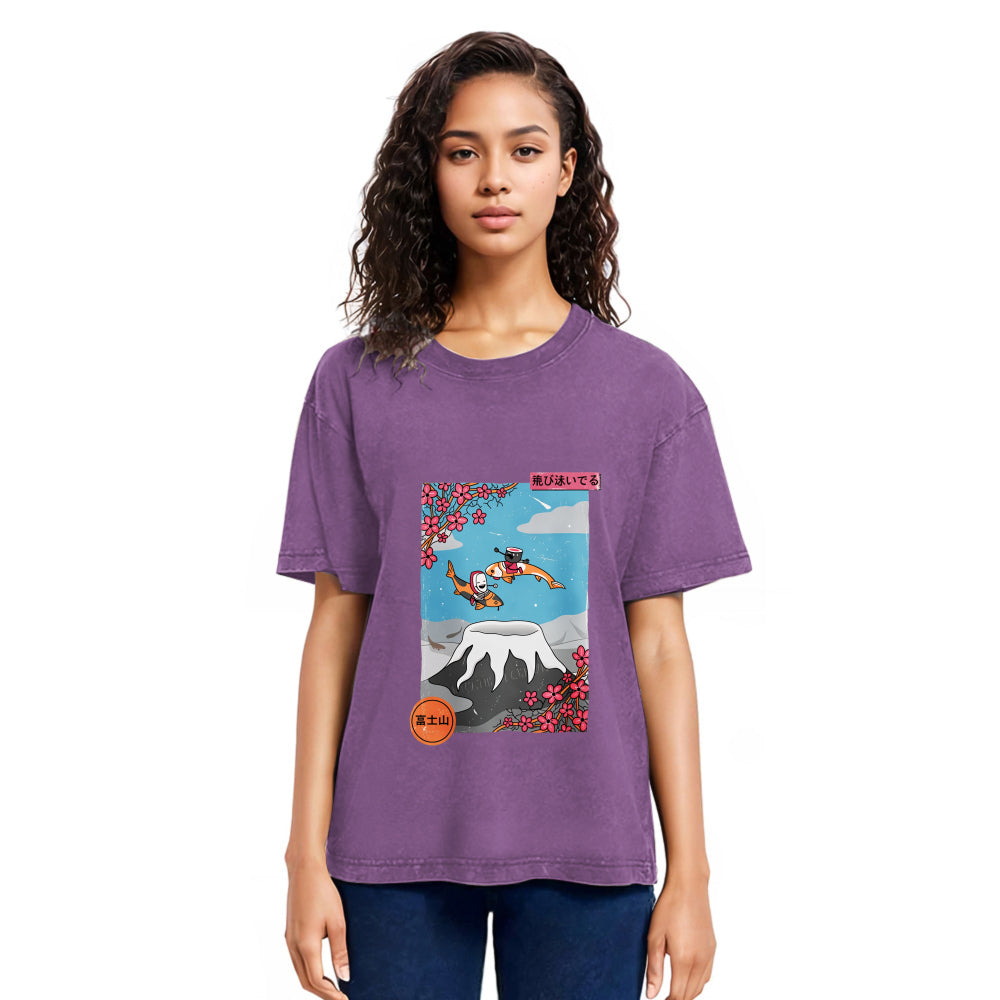 Tokyosol Mount Fuji Trip Washed T-Shirt