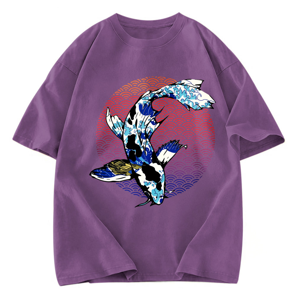 Tokyosol Vintage Japanese Koi Washed T-Shirt