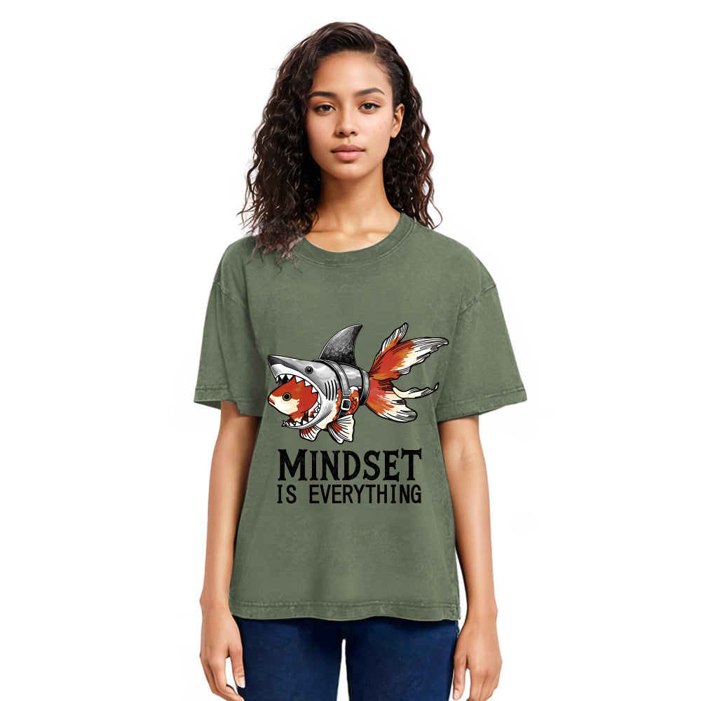 Tokyosol Goldfish Disguised As Shark Washed T-Shirt