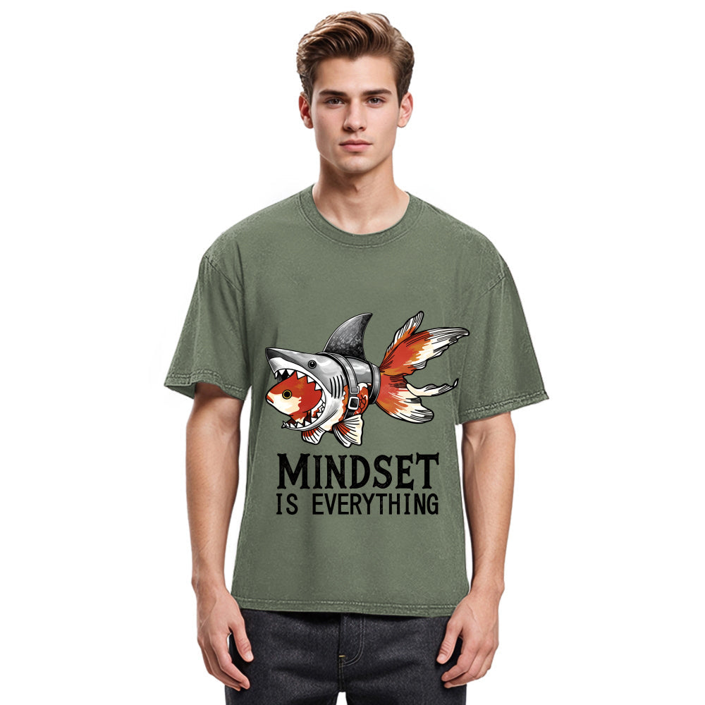 Tokyosol Goldfish Disguised As Shark Washed T-Shirt
