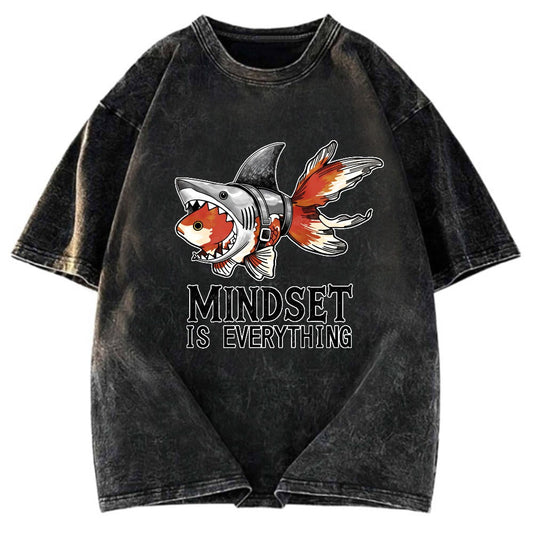 Tokyosol Goldfish Disguised As Shark Washed T-Shirt