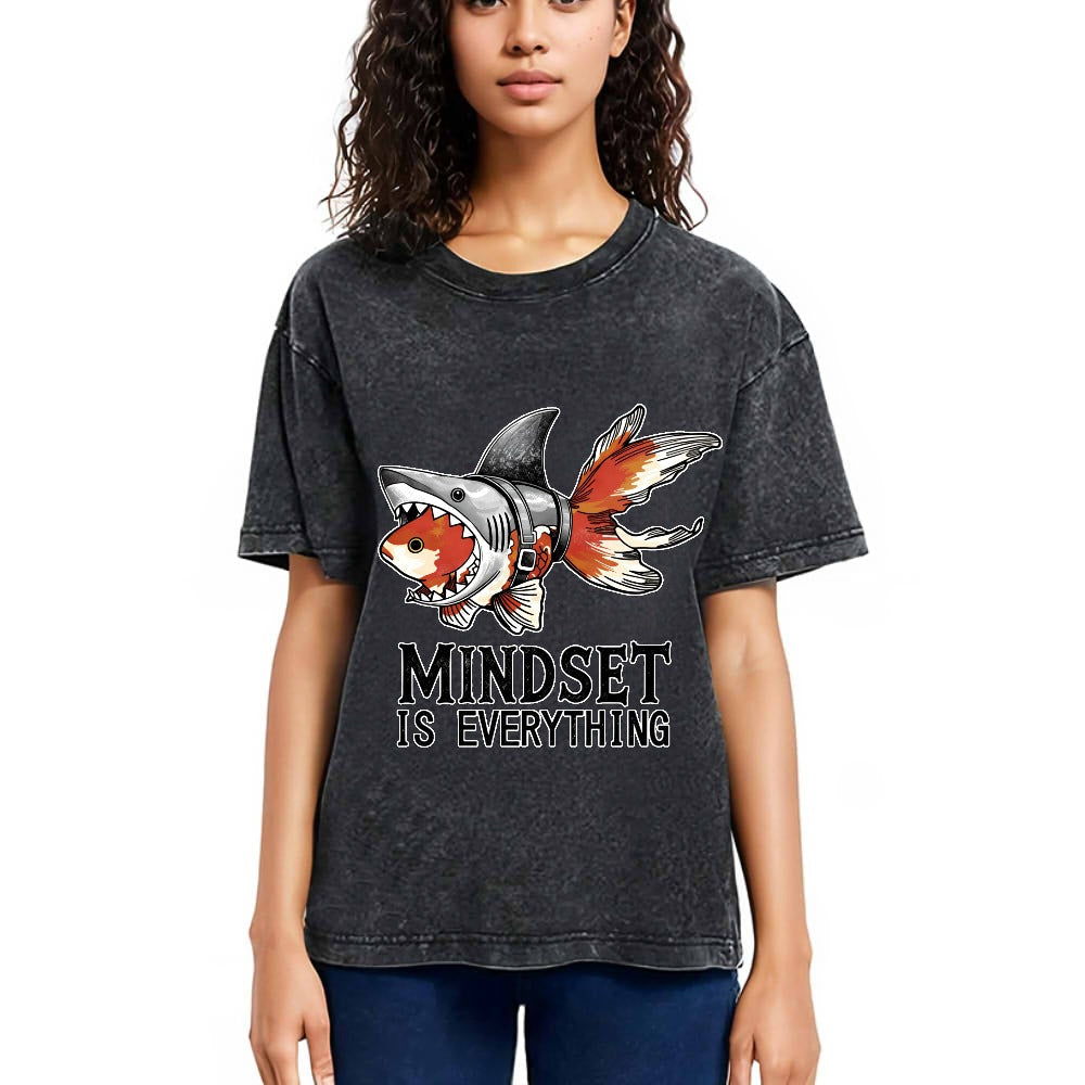 Tokyosol Goldfish Disguised As Shark Washed T-Shirt