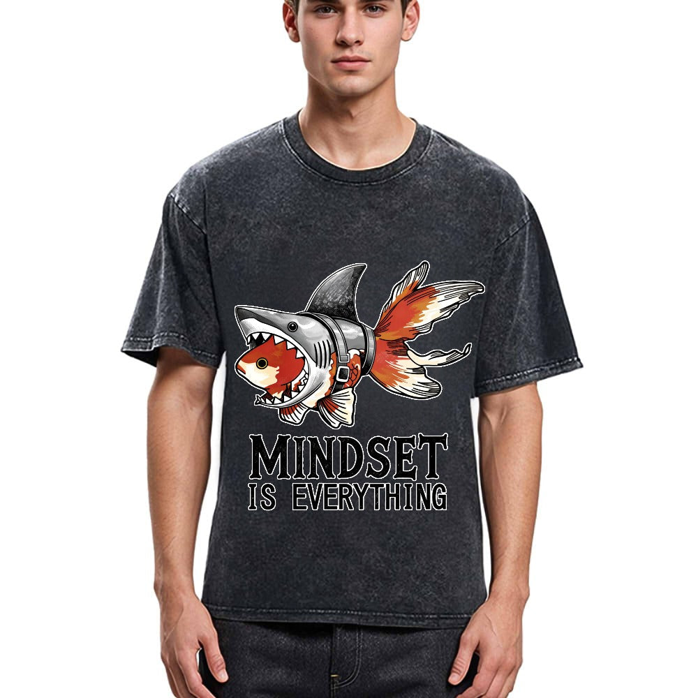 Tokyosol Goldfish Disguised As Shark Washed T-Shirt