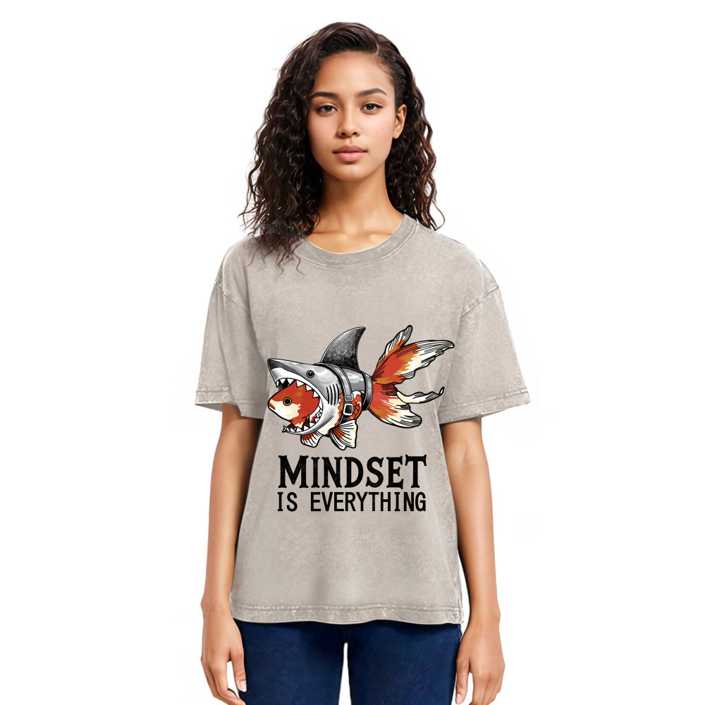 Tokyosol Goldfish Disguised As Shark Washed T-Shirt