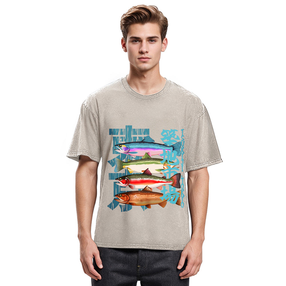 Tokyosol Retro Tsukiji Market Washed T-Shirt