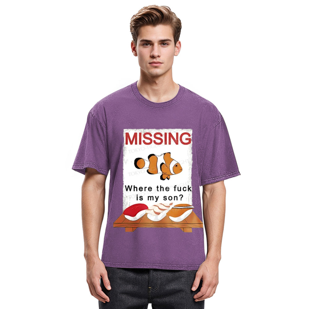 Tokyosol Clownfish Sushi Washed T-Shirt