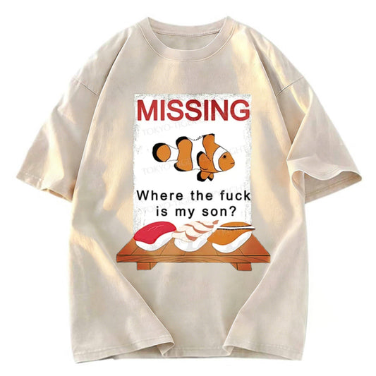 Tokyosol Clownfish Sushi Washed T-Shirt