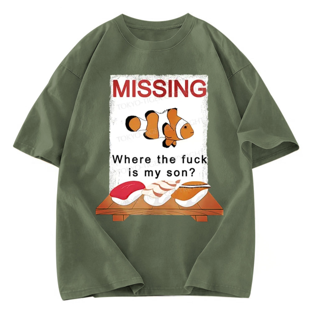 Tokyosol Clownfish Sushi Washed T-Shirt