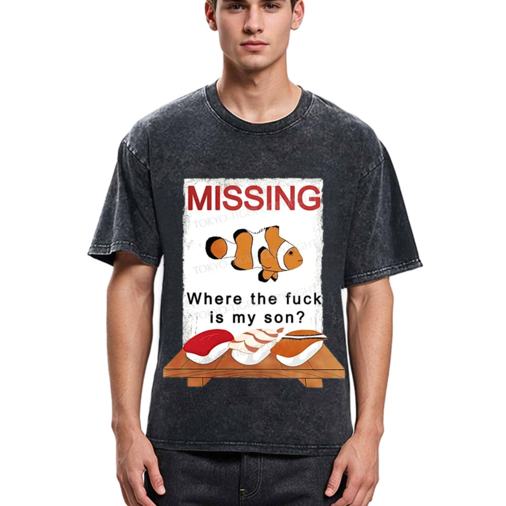 Tokyosol Clownfish Sushi Washed T-Shirt