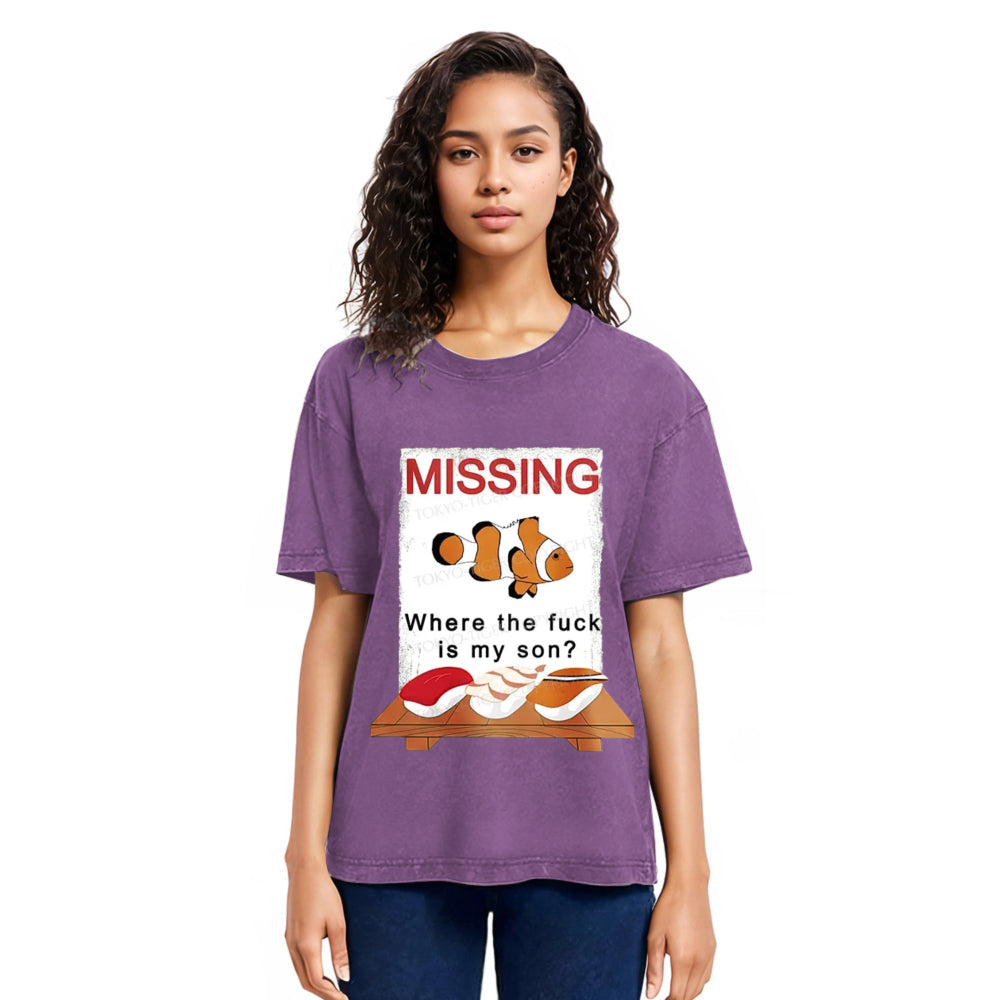 Tokyosol Clownfish Sushi Washed T-Shirt