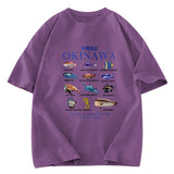 Tokyosol Okinawa Islands Fish Washed T-Shirt