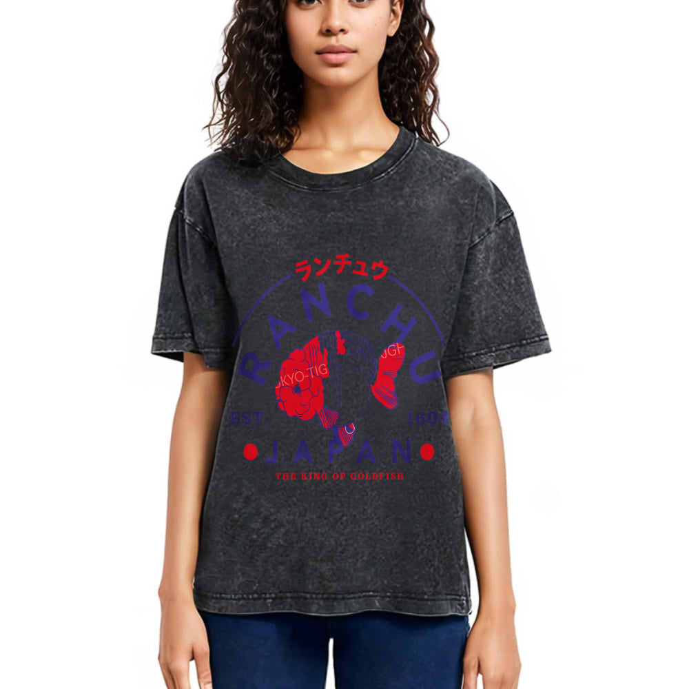 Tokyosol Japanese Goldfish Washed T-Shirt