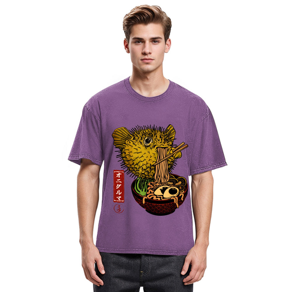 Tokyosol Ramen Lover Fugu Washed T-Shirt