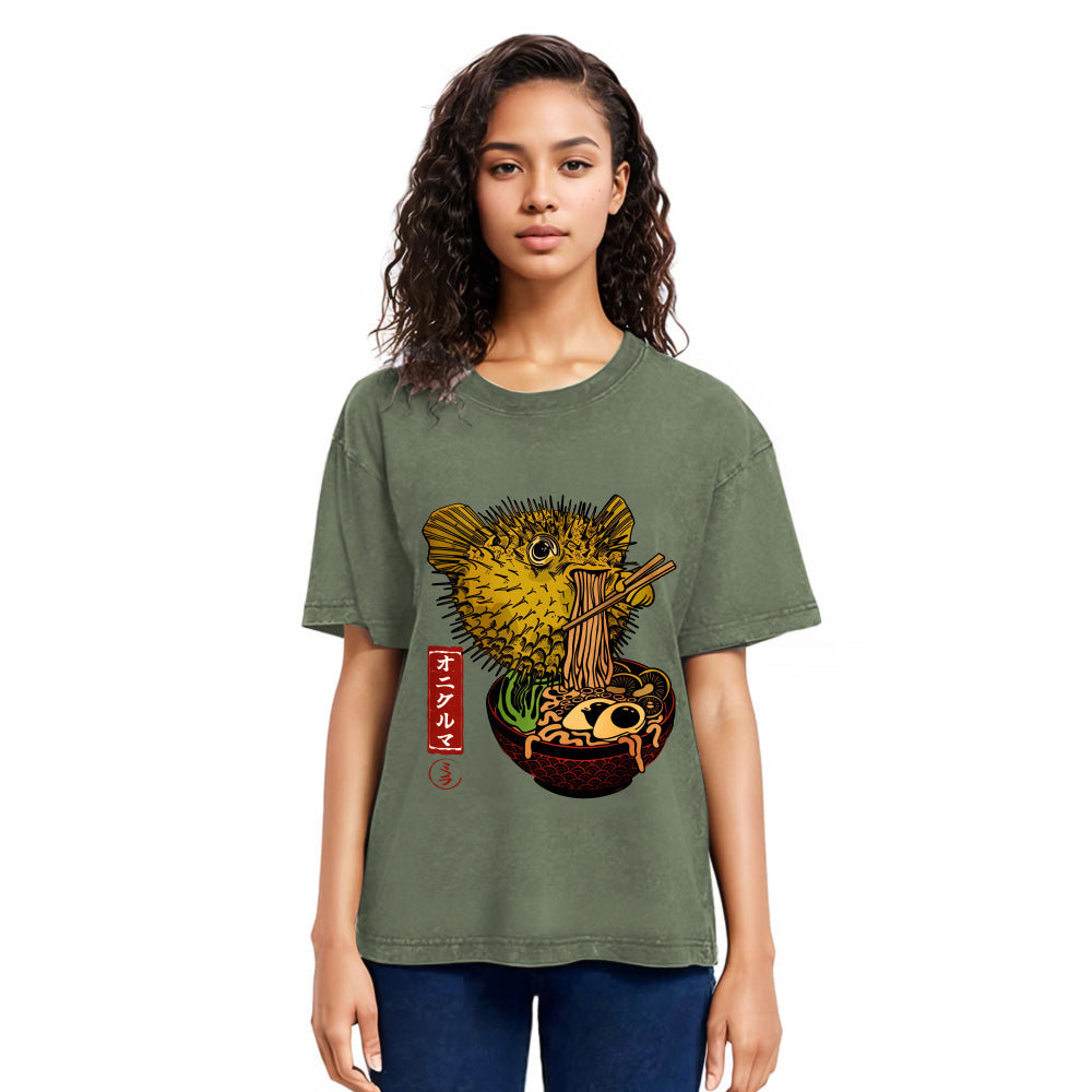 Tokyosol Ramen Lover Fugu Washed T-Shirt