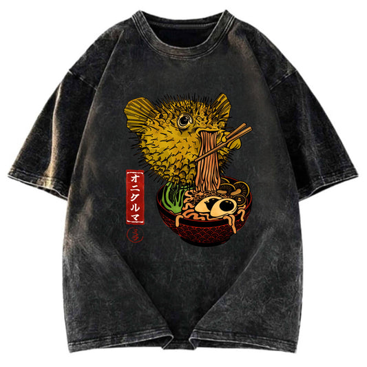 Tokyosol Ramen Lover Fugu Washed T-Shirt